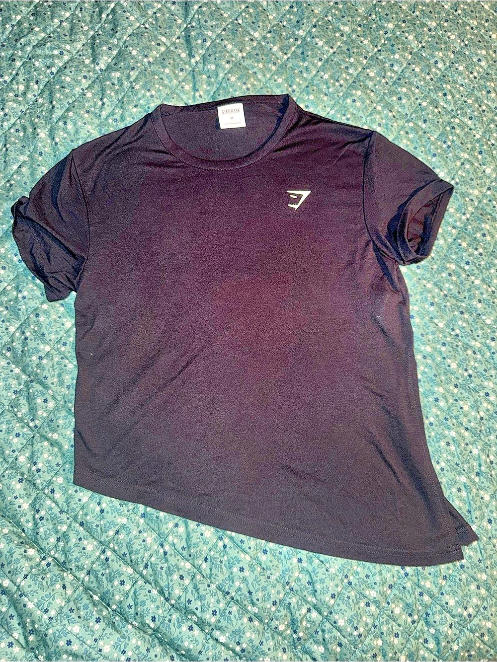 Gymshark Asymmetrical Hem Short Sleeve T-Shirt Black